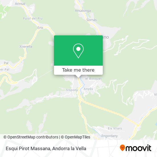 Esqui Pirot Massana map