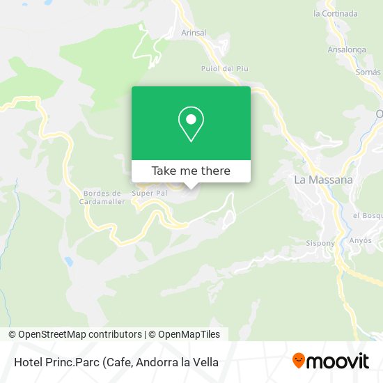 Hotel Princ.Parc map