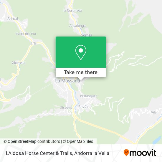 L'Aldosa Horse Center & Trails map