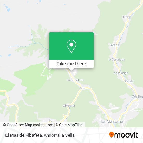 El Mas de Ribafeta map