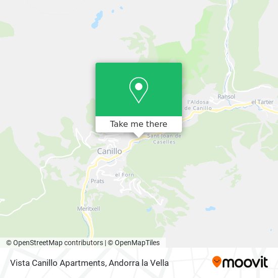 Vista Canillo Apartments map