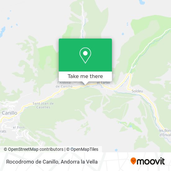 Mapa Rocodromo de Canillo