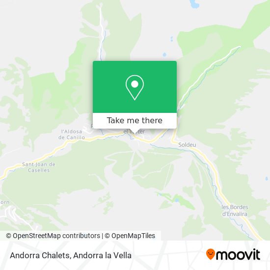 Mapa Andorra Chalets