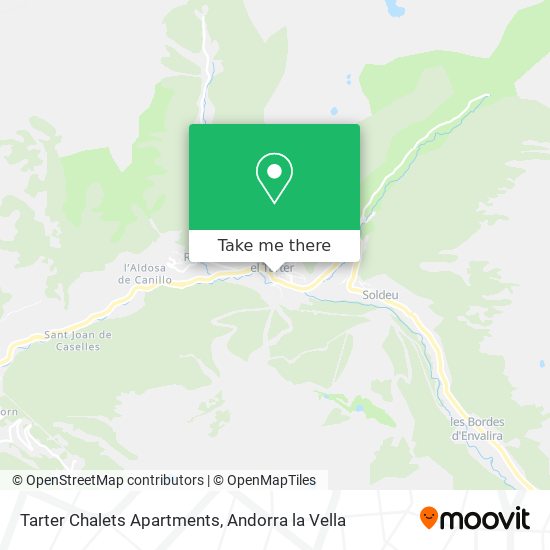 Tarter Chalets Apartments map