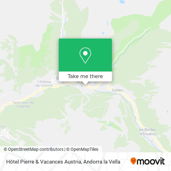 Mapa Hôtel Pierre & Vacances Austria