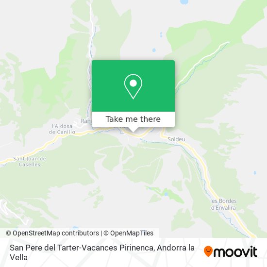 Mapa San Pere del Tarter-Vacances Pirinenca
