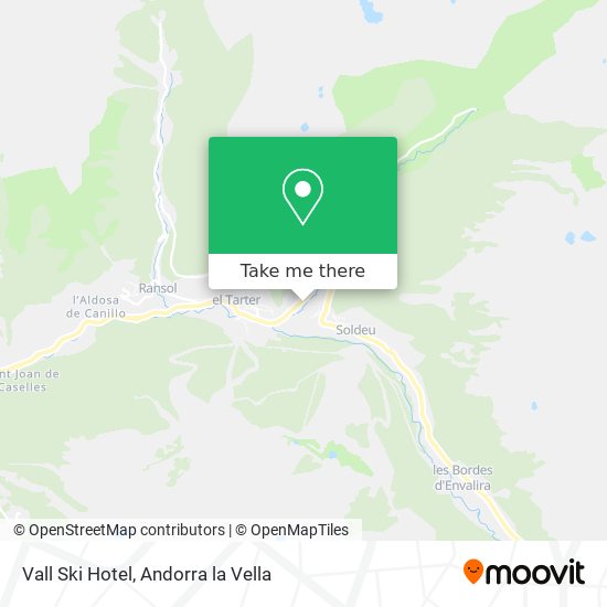 Mapa Vall Ski Hotel