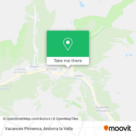 Mapa Vacances Pirinenca