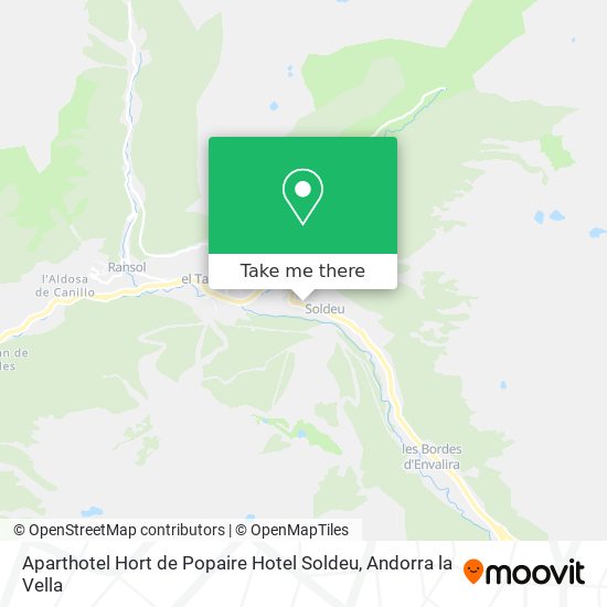 Aparthotel Hort de Popaire Hotel Soldeu map