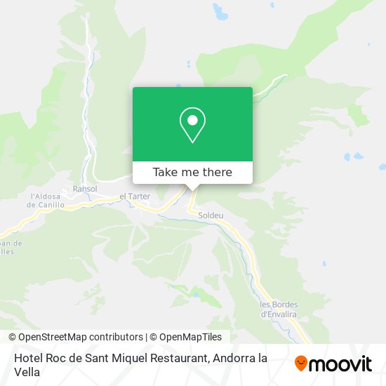 Mapa Hotel Roc de Sant Miquel Restaurant
