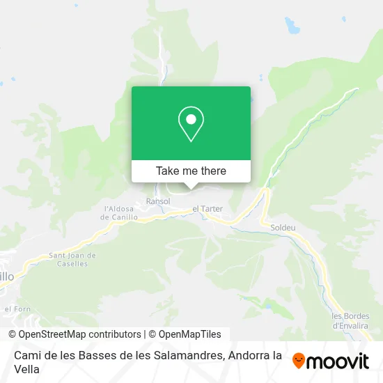 Cami de les Basses de les Salamandres map