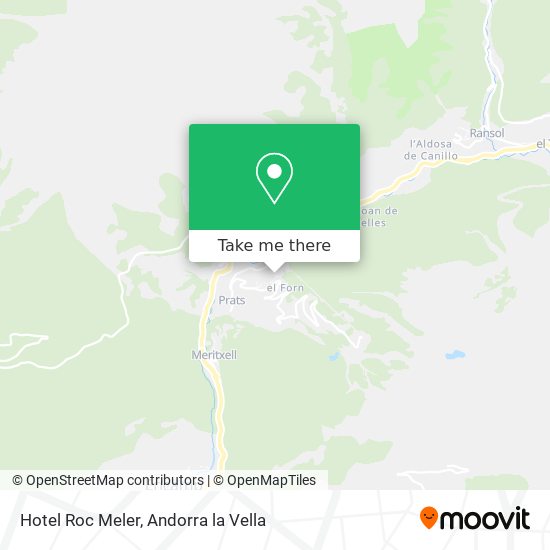 Hotel Roc Meler map