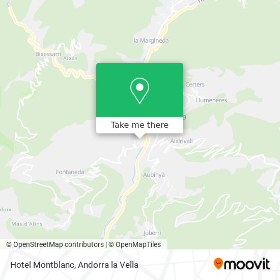 Hotel Montblanc map