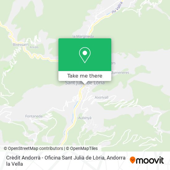 Crèdit Andorrà - Oficina Sant Julià de Lòria map