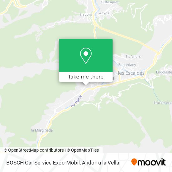Mapa BOSCH Car Service Expo-Mobil