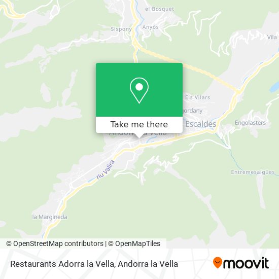 Restaurants Adorra la Vella map