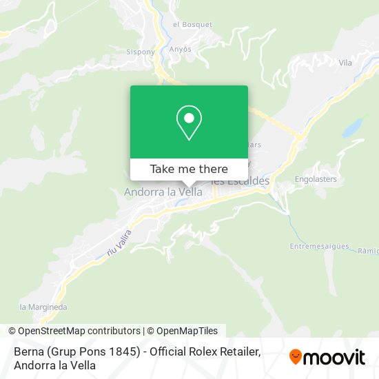 Berna (Grup Pons 1845) - Official Rolex Retailer map