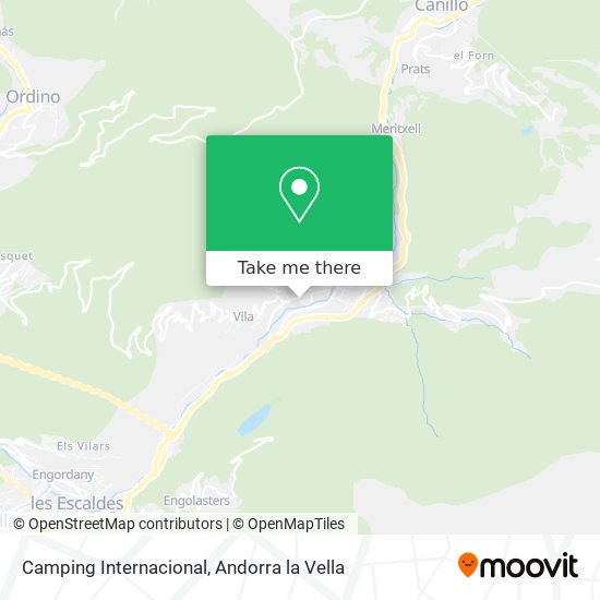 Camping Internacional map
