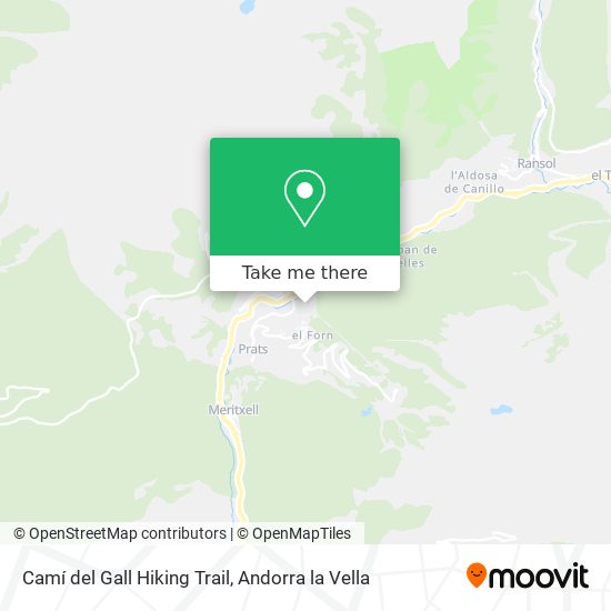 Mapa Camí del Gall Hiking Trail