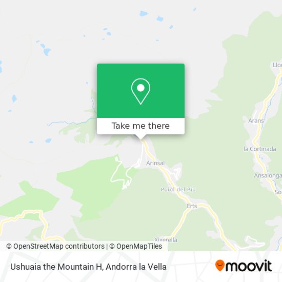 Mapa Ushuaia the Mountain H