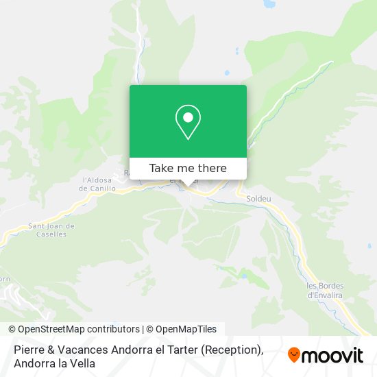 Mapa Pierre & Vacances Andorra el Tarter (Reception)