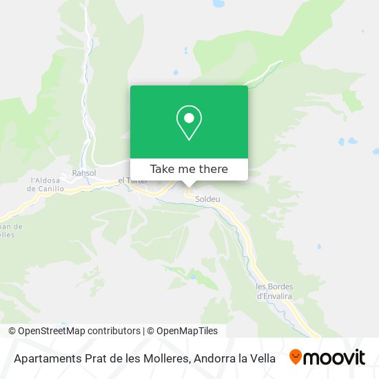 Mapa Apartaments Prat de les Molleres