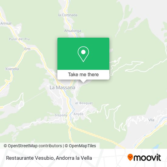 Mapa Restaurante Vesubio