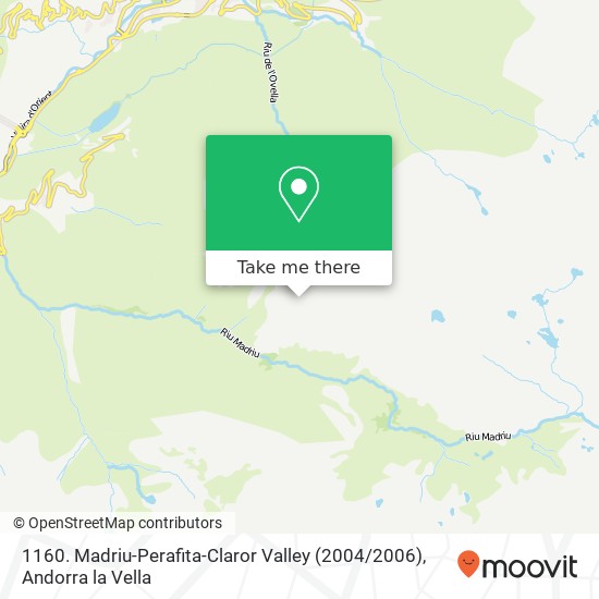 1160. Madriu-Perafita-Claror Valley (2004 / 2006) map