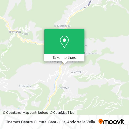 Mapa Cinemes Centre Cultural Sant Julia