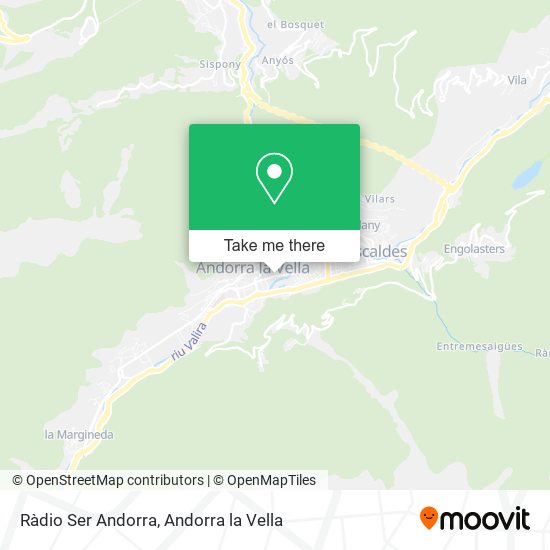 Mapa Ràdio Ser Andorra