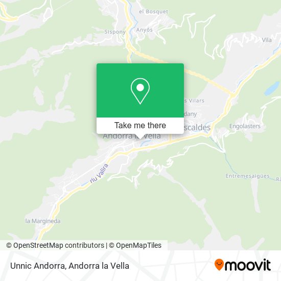 Mapa Unnic Andorra