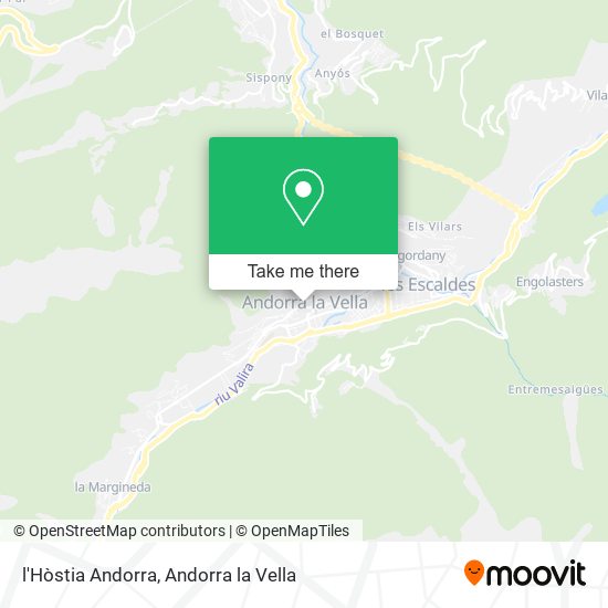 l'Hòstia Andorra map
