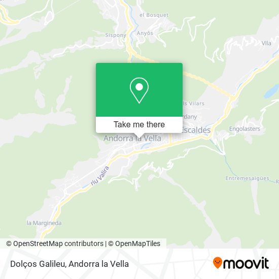 Dolços Galileu map