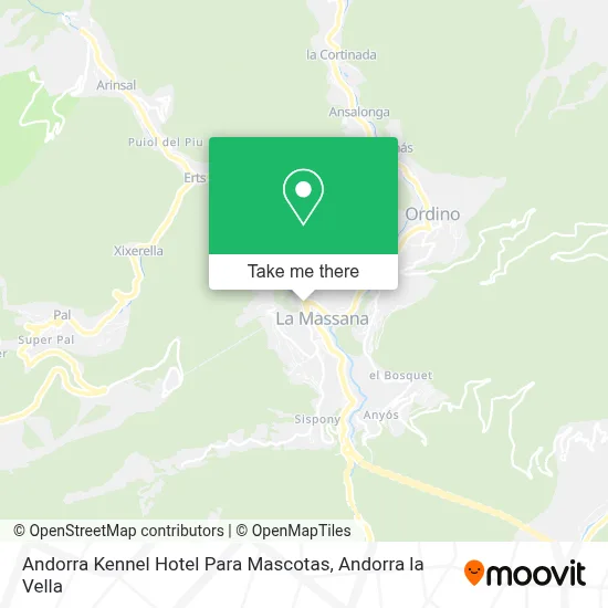 Andorra Kennel Hotel Para Mascotas map