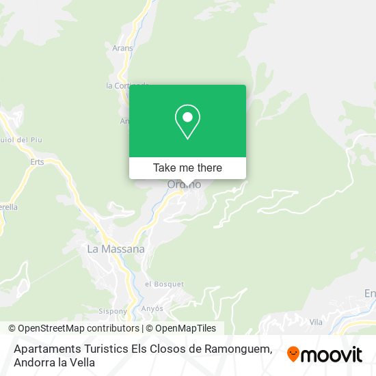 Apartaments Turistics Els Closos de Ramonguem map