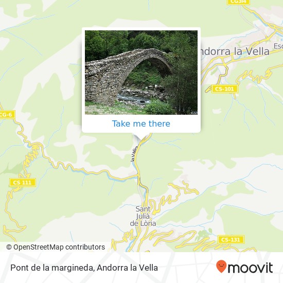 Pont de la margineda map