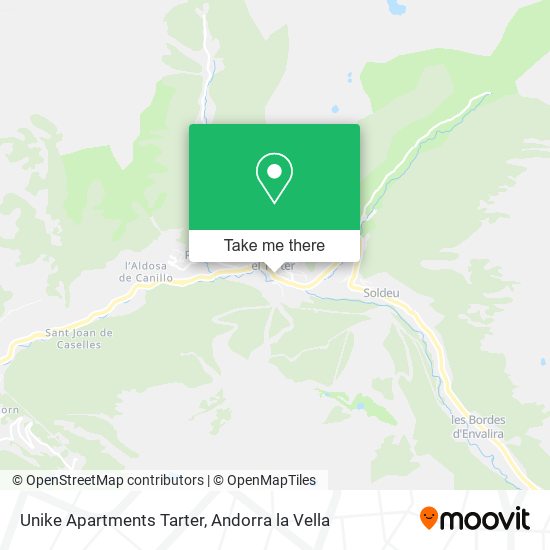 Mapa Unike Apartments Tarter