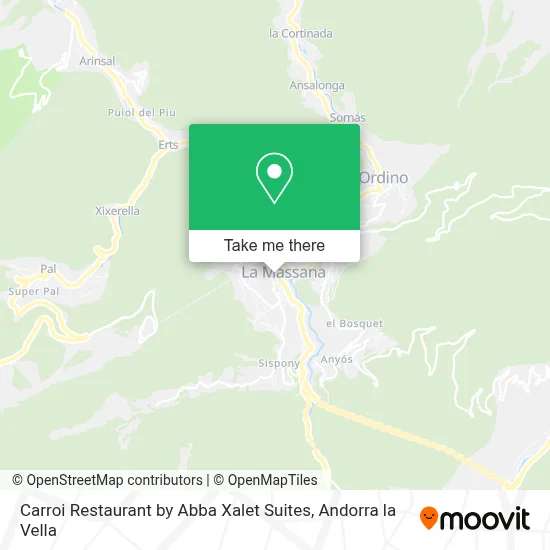 Carroi Restaurant by Abba Xalet Suites map