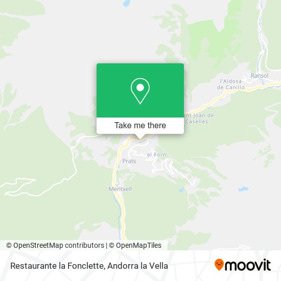 Restaurante la Fonclette map