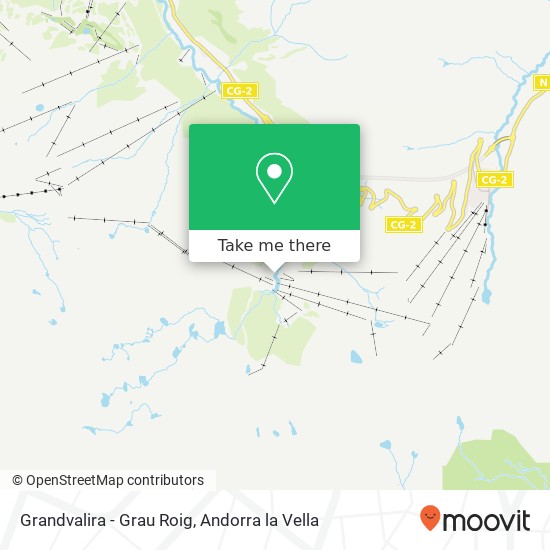 Grandvalira - Grau Roig map