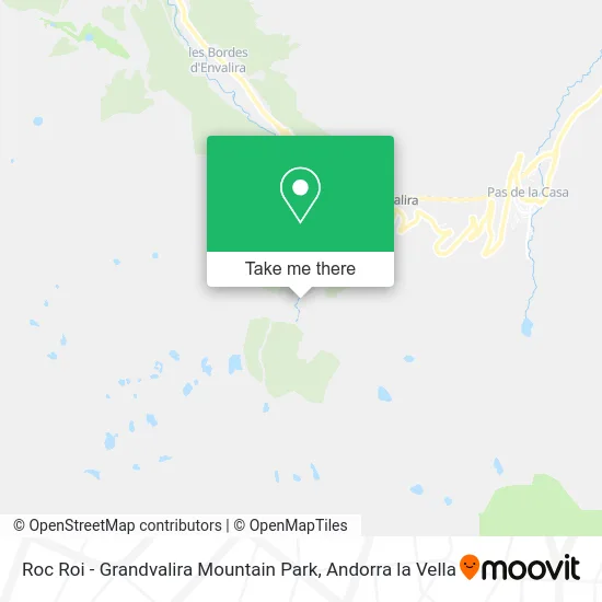 Roc Roi - Grandvalira Mountain Park map