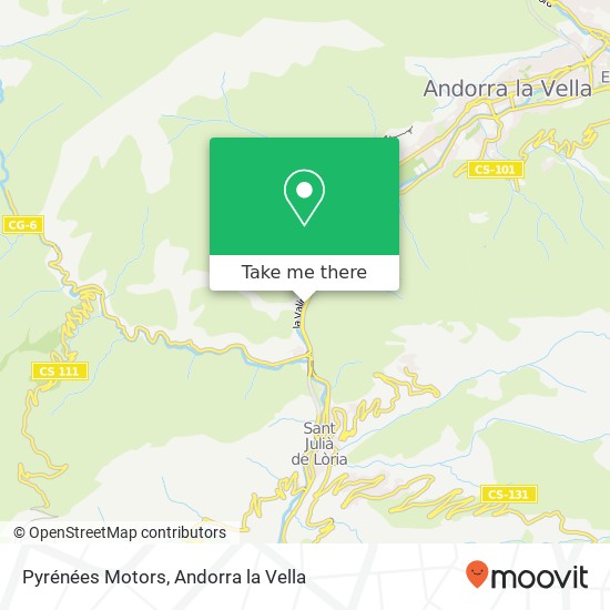 Mapa Pyrénées Motors
