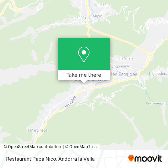 Mapa Restaurant Papa Nico