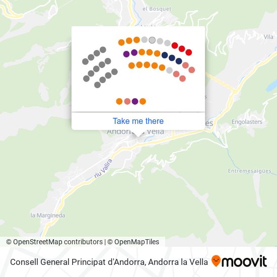 Consell General Principat d'Andorra map
