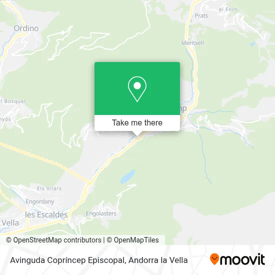 Avinguda Copríncep Episcopal map