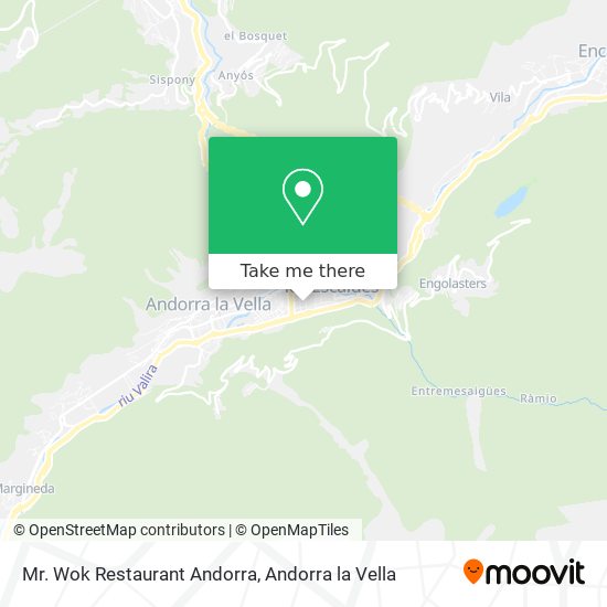 Mr. Wok Restaurant Andorra map