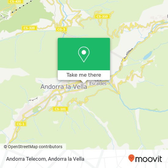 Mapa Andorra Telecom