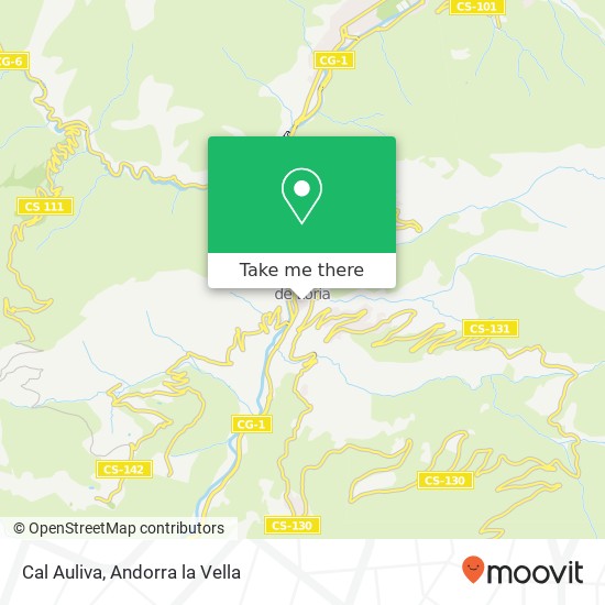 Mapa Cal Auliva