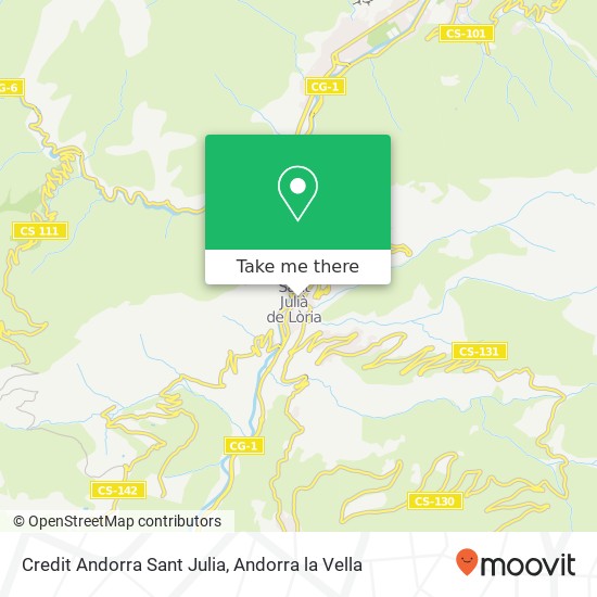 Credit Andorra Sant Julia map