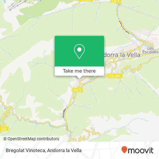Bregolat Vinoteca map